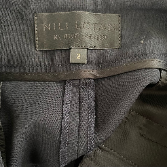 Nili Lotan Black Cropped Pants - Picture 3 of 5